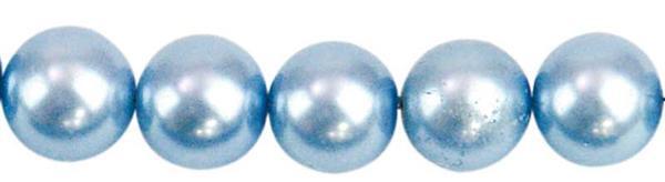 Glasparels - Ø 10 mm, 30 st., lichtblauw