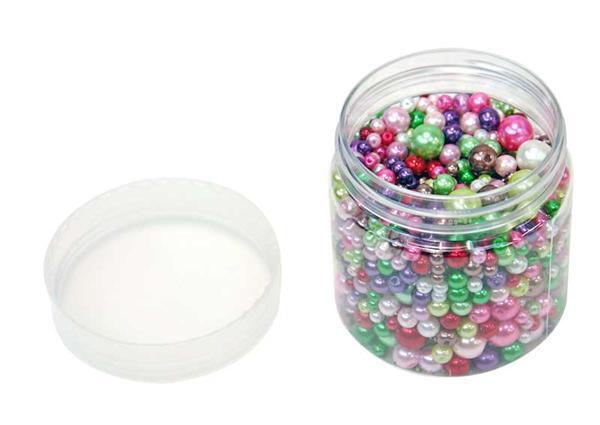 Perles de verre cir&#xE9;es - ton sur ton, multicolore