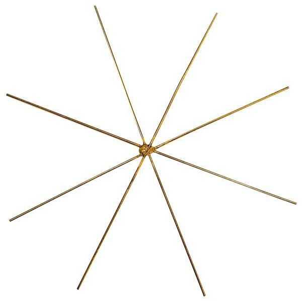 Fil de fer étoile pour perles - 4 pces, Ø 15 cm
