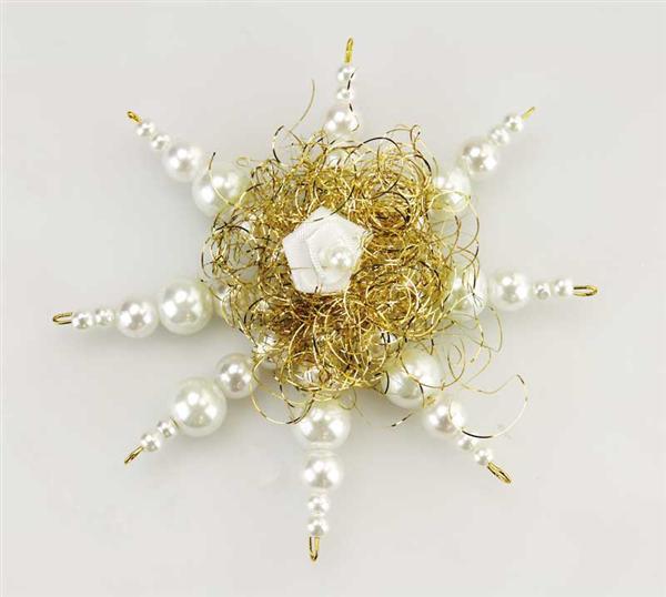 Drahtsterne für Perlen - 4 Stk., Ø 15 cm