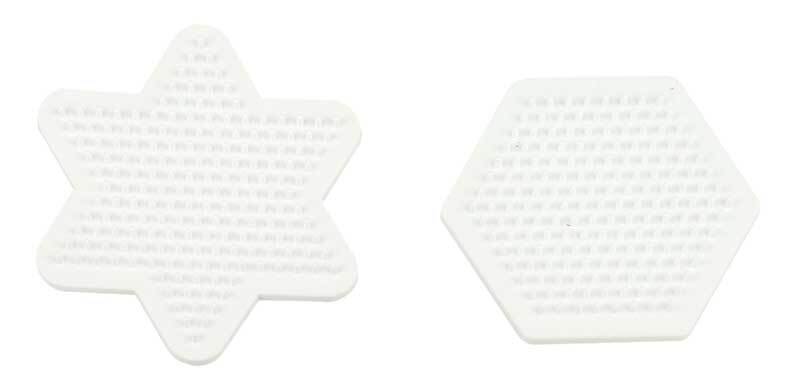Set de plaques à picots - hexagone et étoile, 9 cm