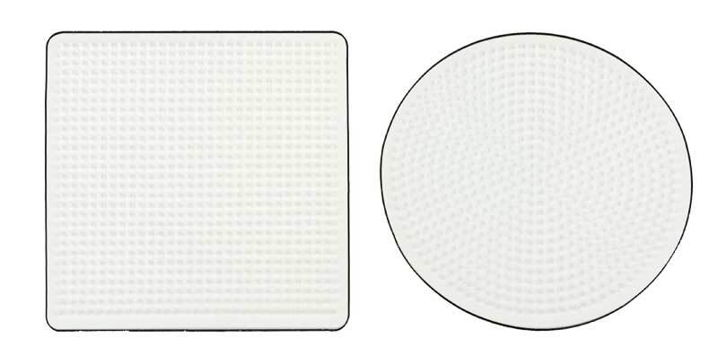 Set de plaques à picots - rond et carré, 15 cm
