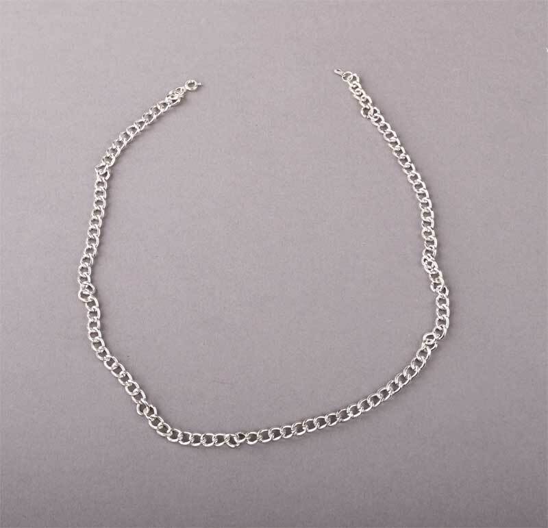 Halskette großgliedrig - 450 mm, silberfarbig