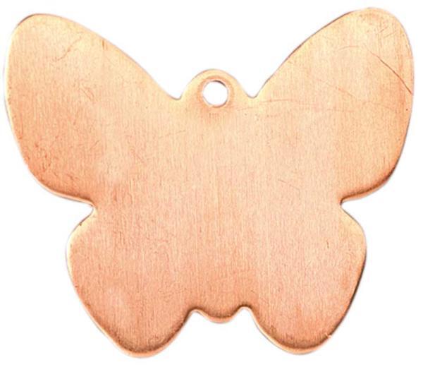Koperen hanger vlinder, met ophangoogje