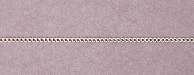 Armband silberfarbig - 180 mm, feingliedrig