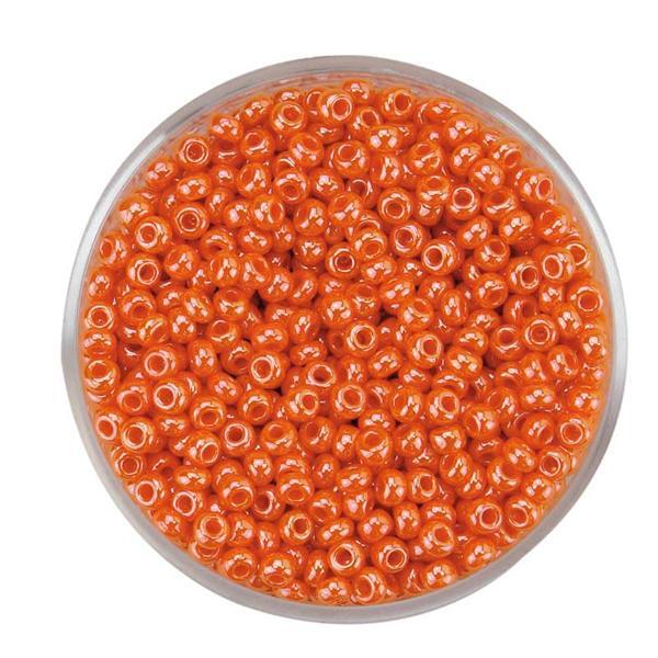 Rocailles opales - Ø 2,6 mm, orange