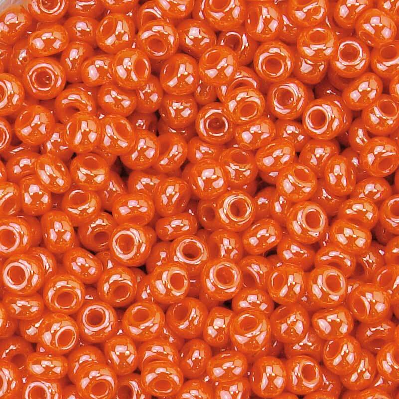 Rocailles opaal &#xD8; 2,6 mm, oranje
