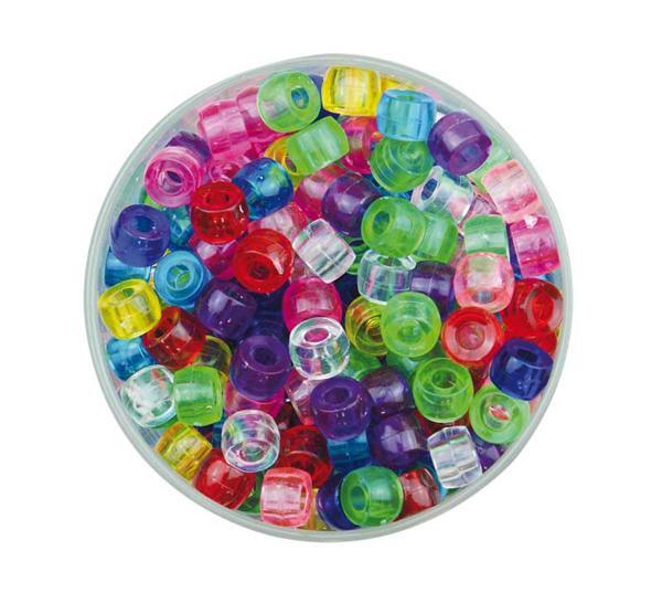 Perles plastiques Congo - transparent, 250 g