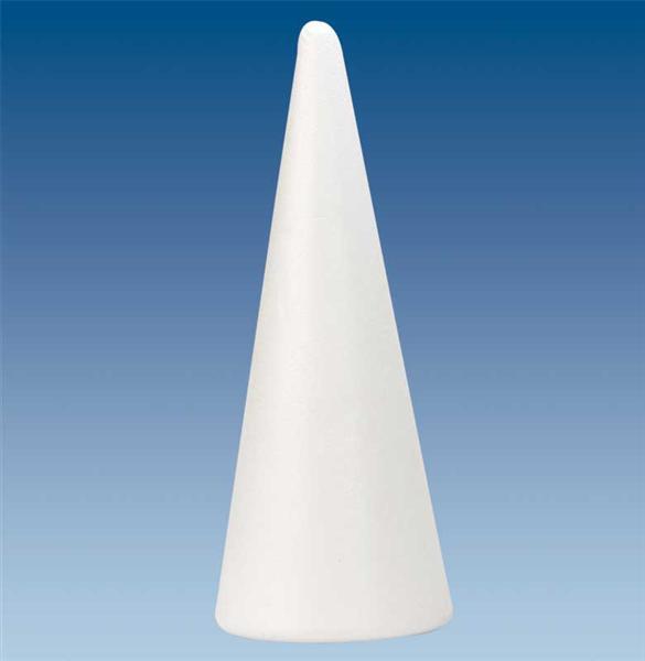 Polystyrène expansé - cône, Ø 11,5 x 30 cm
