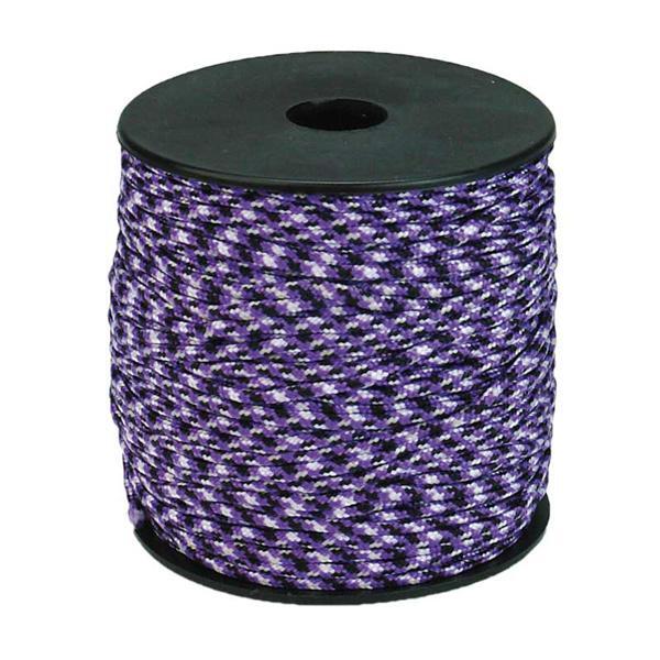 Paracord 2 mm 50 m, wit-lila