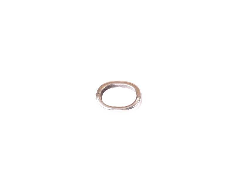 Tussendeel ring - 14 x 10 mm, zilver