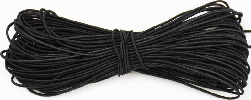 Corde élastique - Ø 1 mm, noir