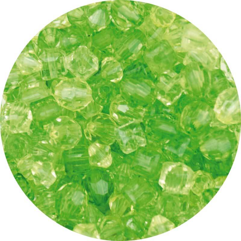 Mélange perles acryliques - env.400 pces, vert