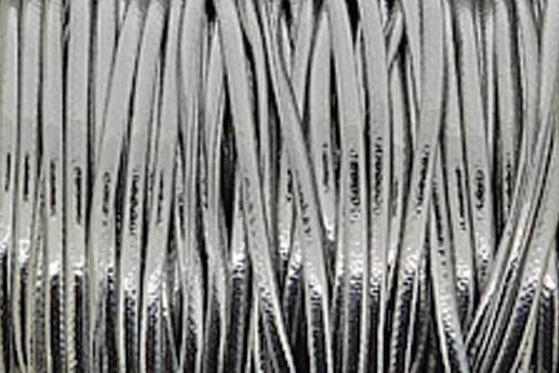 Metallic koord Ø 2 mm - 2 m, zilver