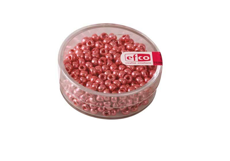 Rocailles métalliques - Ø 3,5 mm, pink