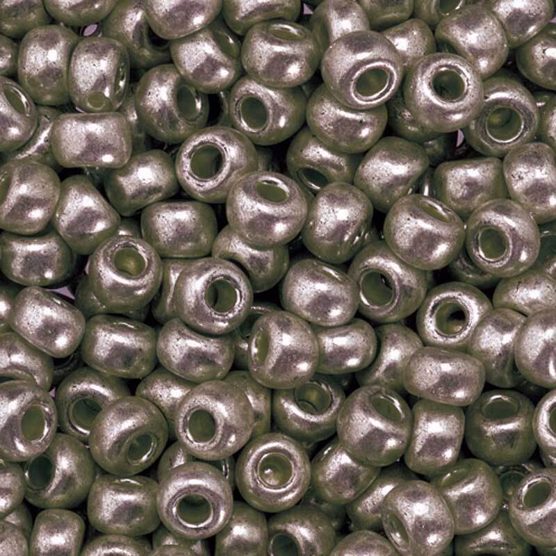 Rocailles metallic &#xD8; 3,5 mm, grau