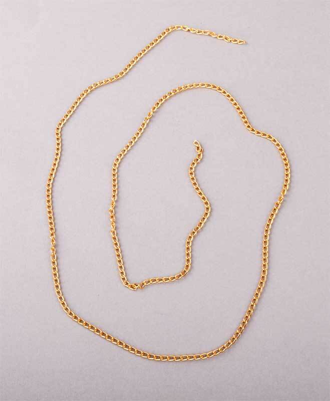 Halskette feingliedrig - 1 m, goldfarbig