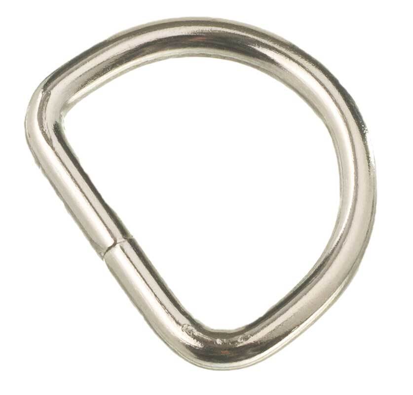 D-ring - 2 stuks, 20 x 14 x 3 mm