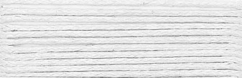 Baumwollband Ø 1 mm - 5 m, weiß