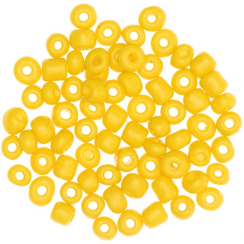 Perles c&#xE9;ramique naturel - &#xD8; 5 mm, jaune