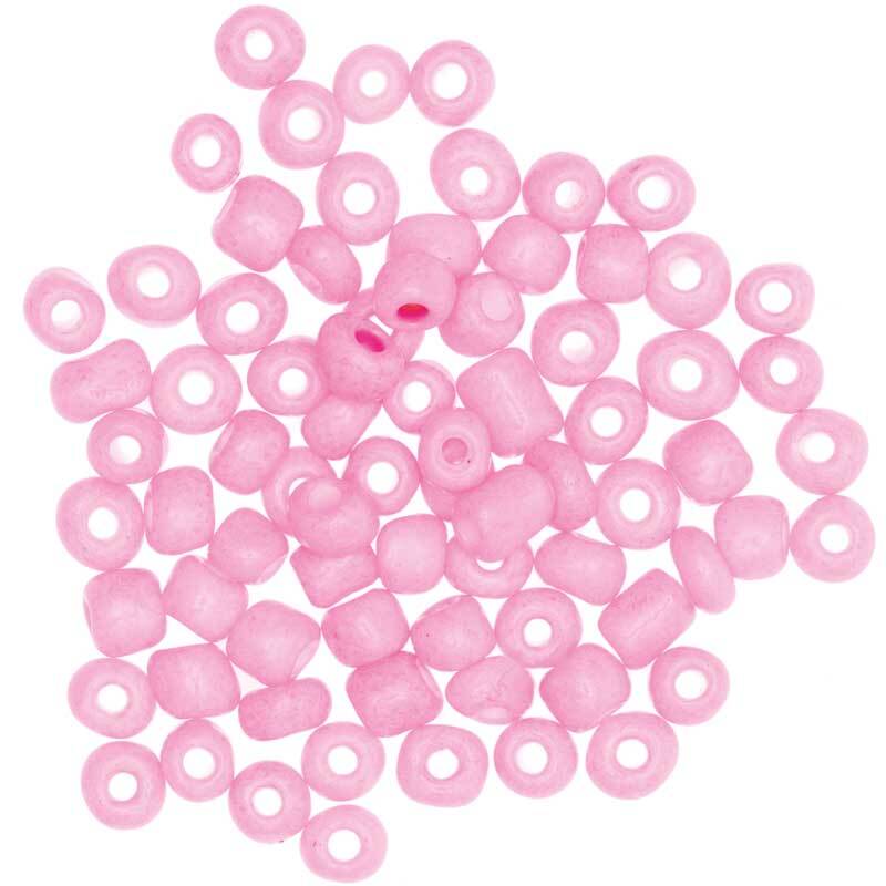 Perles céramique naturel - Ø 5 mm, rose