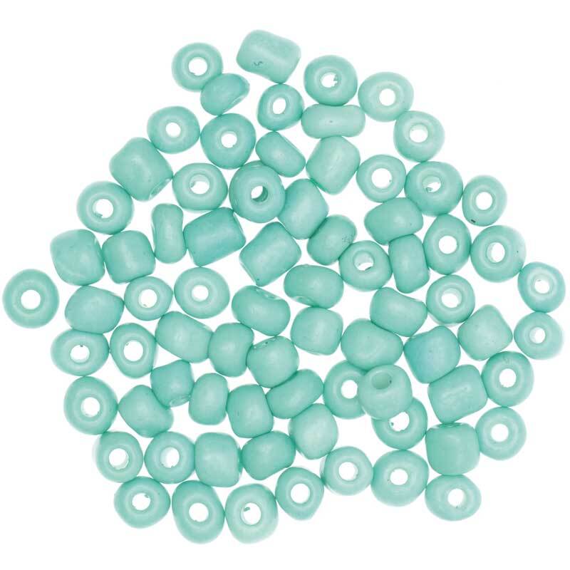 Perles c&#xE9;ramique naturel - &#xD8; 5 mm, menthe