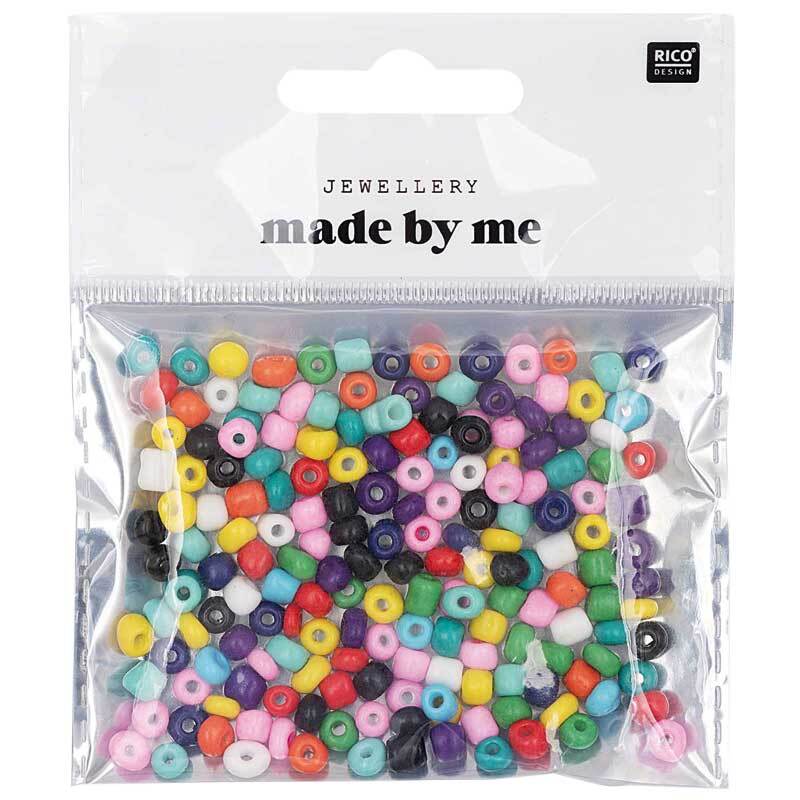 Perles céramique naturel - Ø 5 mm, multicolore