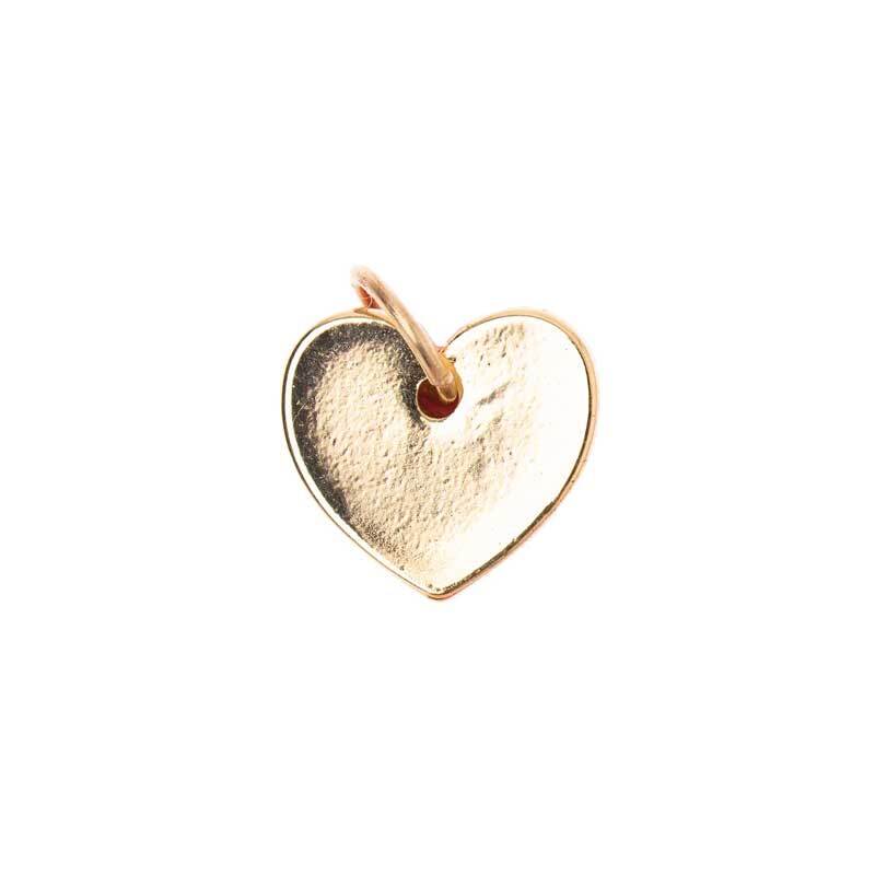 Hanger hart - 10 mm, goudkleurig