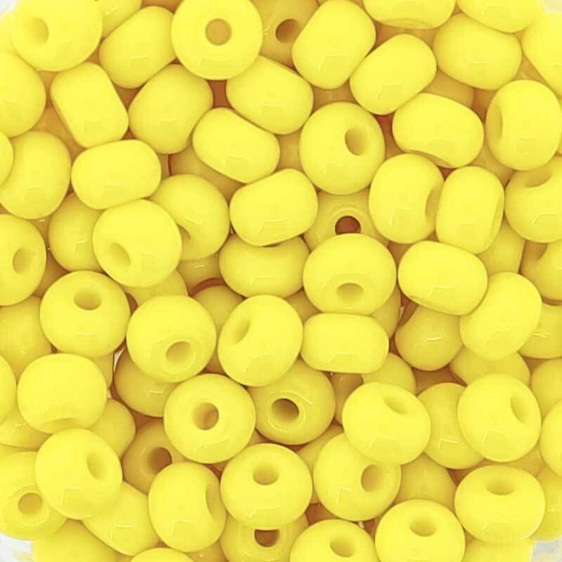 Rocailles opaques - Ø 4,5 mm, jaune citron