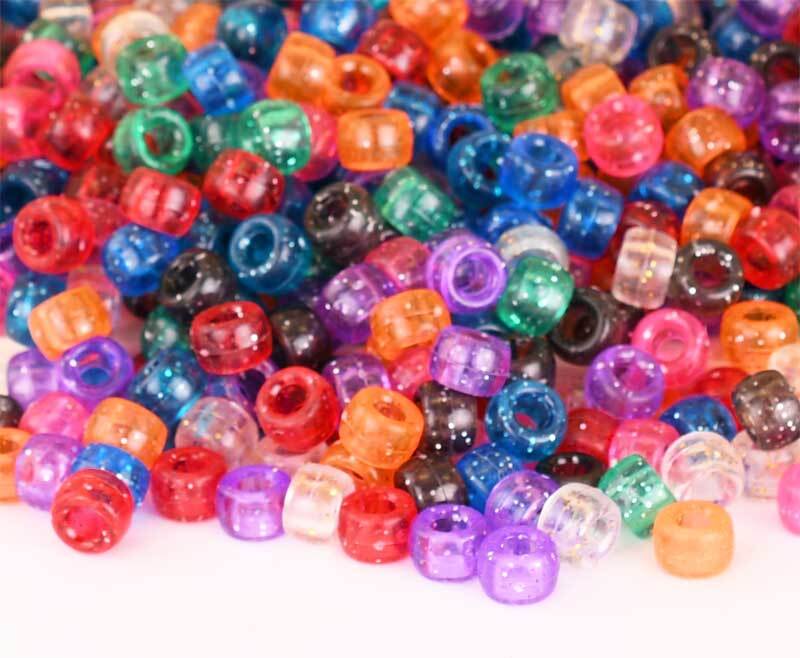 Perles en plastique kongo paillet&#xE9;, 1000 pcs.