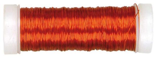 Fil m&#xE9;tallique - &#xD8; 0,30 mm, orange