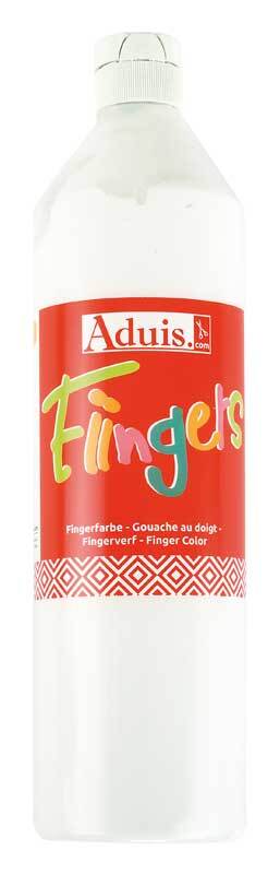 Aduis Fiingers Fingerfarbe - 750 ml, wei&#xDF;