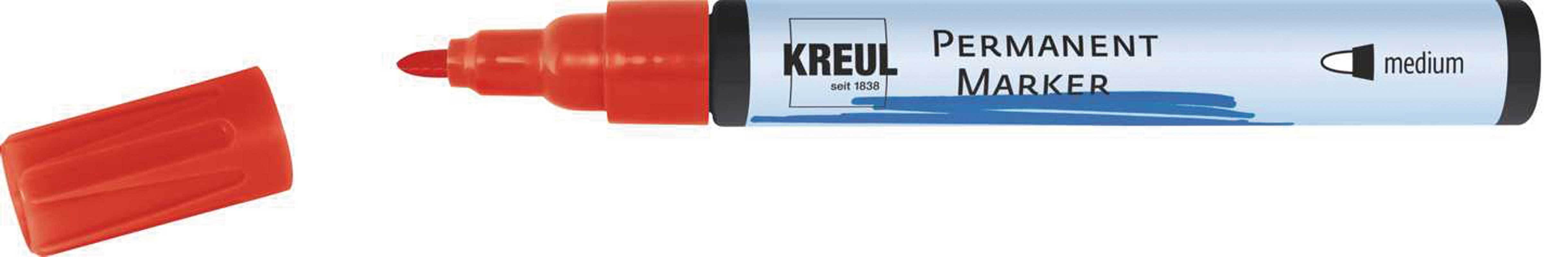 Permanent Marker - 1,5 - 3 mm, rot