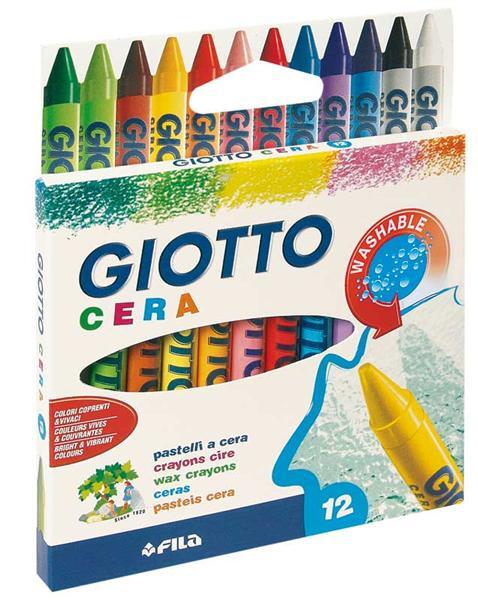 Giotto - Crayons cire Cera - 12 pces