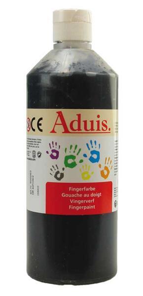 Aduis vingerverf - 500 ml, zwart