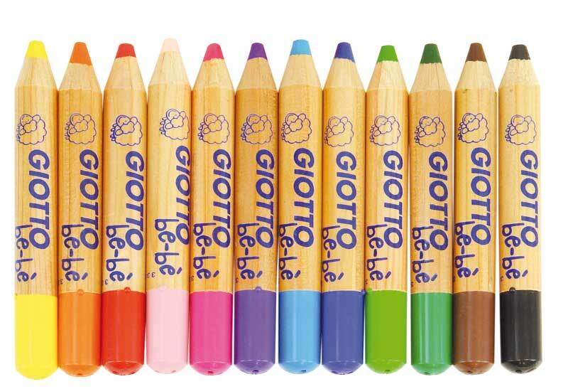 Crayons de couleurs Giotto be-b&#xE8;, 12 pces