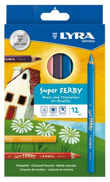 Crayons triangulaires Lyra Super Ferby, 12 pces
