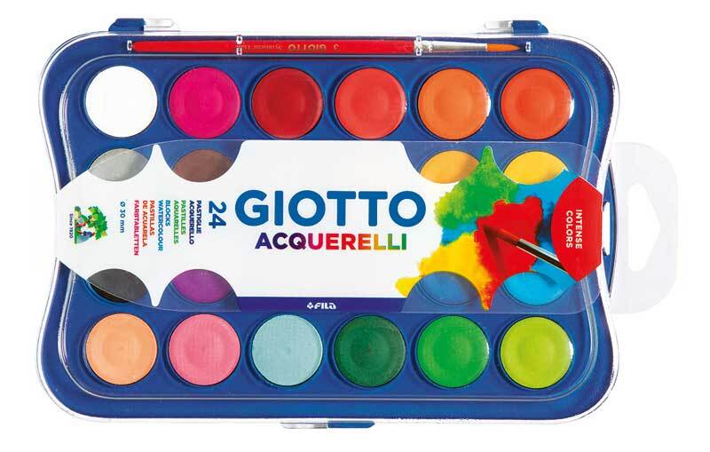 Giotto verfdoos, 24 kleuren