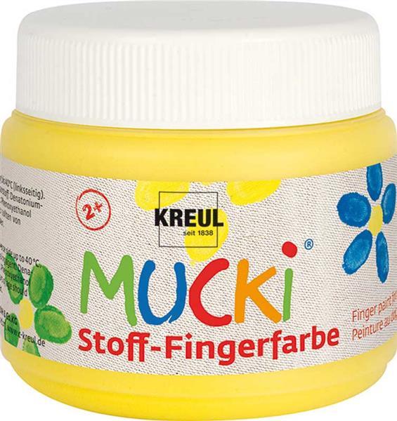 MUCKI Stoff-Fingerfarben - 150 ml, gelb