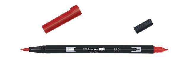 Tombow ABT - Dual Brush Pen, rood