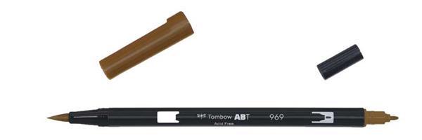 Tombow ABT - Dual Brush Pen, chocolade