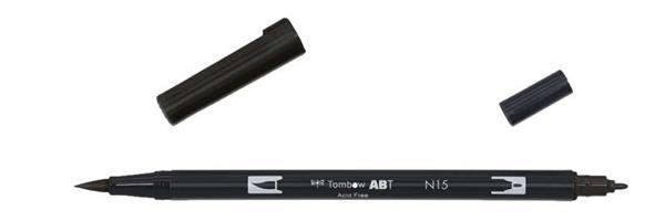Tombow ABT - Dual Brush Pen, zwart