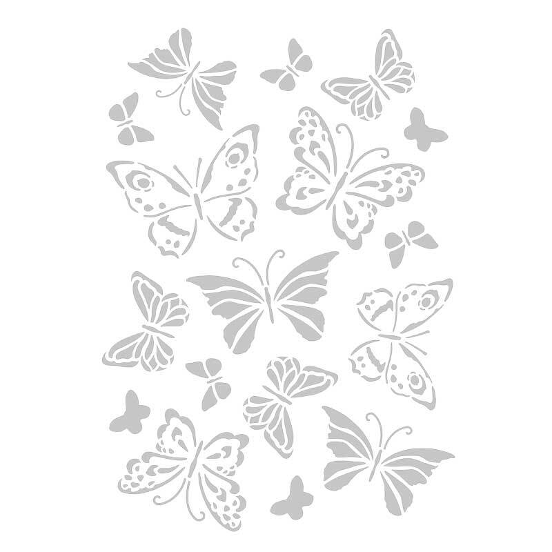 Schablone - A4, Schmetterlinge