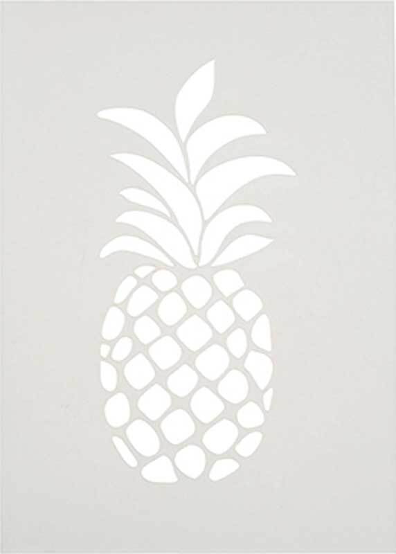Sjabloon A4, ananas