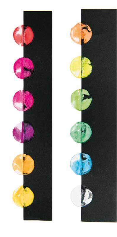 Kunstenaars-waterverfset - 12 kleuren, neoneffect