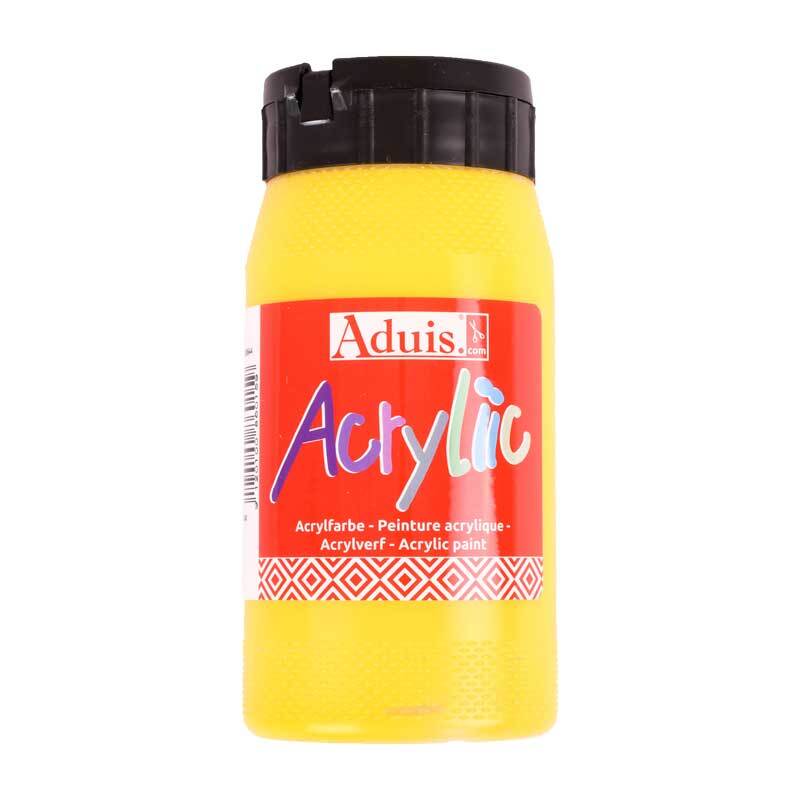 Aduis Acryliic Acrylfarbe - 500 ml, prim&#xE4;rgelb