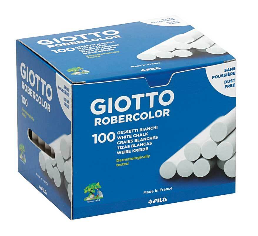 Giotto craies de tableau - 100 pces, blanc