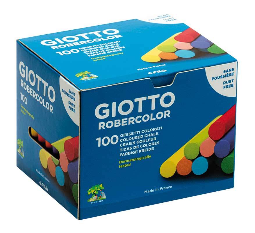 Giotto craies de tableau - 100 pces, multicolore