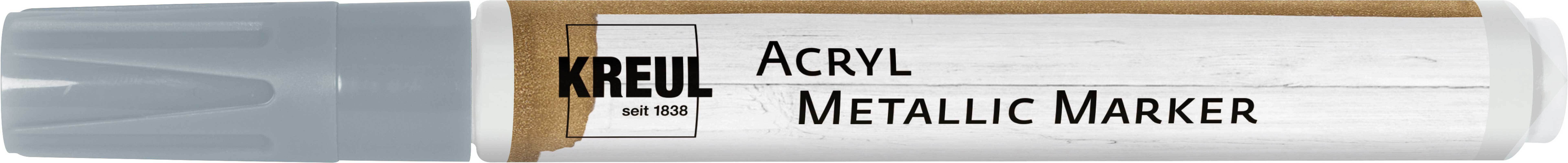 Acryl metallic marker - medium, zilver