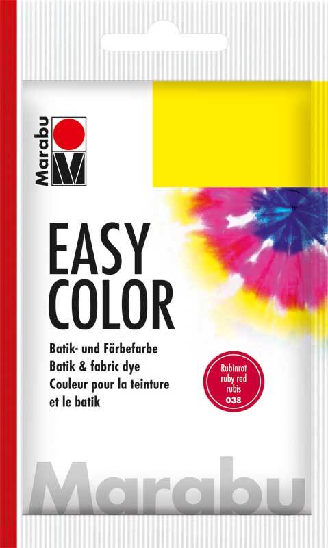 Marabu Batikverf Easy Color 25 g, robijnrood